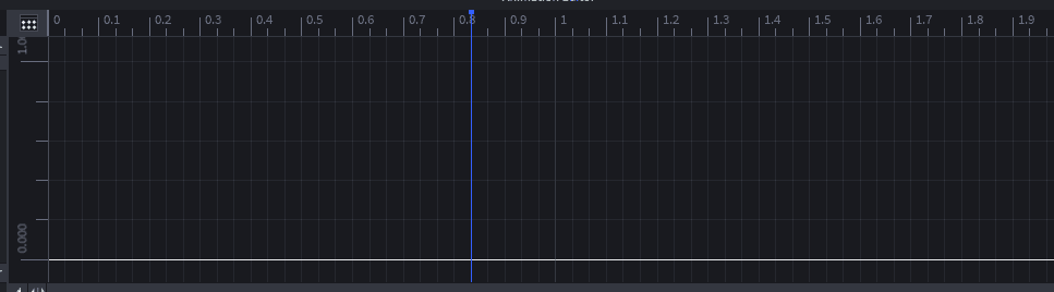 The Animation Editor timeline after converting to a curve animation